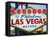 Welcome to Las Vegas Sign, Las Vegas, Nevada, United States of America, North America-Gavin Hellier-Framed Stretched Canvas