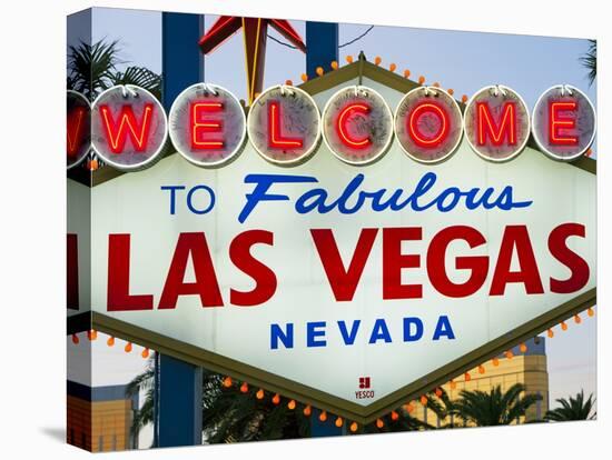 Welcome to Las Vegas Sign, Las Vegas, Nevada, United States of America, North America-Gavin Hellier-Stretched Canvas