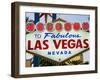 Welcome to Las Vegas Sign, Las Vegas, Nevada, United States of America, North America-Gavin Hellier-Framed Photographic Print