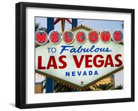 Welcome to Las Vegas Sign, Las Vegas, Nevada, United States of America, North America-Gavin Hellier-Framed Photographic Print