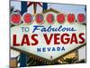 Welcome to Las Vegas Sign, Las Vegas, Nevada, United States of America, North America-Gavin Hellier-Mounted Photographic Print