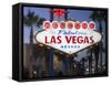 Welcome to Las Vegas Sign, Las Vegas, Nevada, United States of America, North America-Gavin Hellier-Framed Stretched Canvas