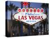 Welcome to Las Vegas Sign, Las Vegas, Nevada, United States of America, North America-Gavin Hellier-Stretched Canvas