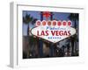 Welcome to Las Vegas Sign, Las Vegas, Nevada, United States of America, North America-Gavin Hellier-Framed Photographic Print