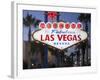 Welcome to Las Vegas Sign, Las Vegas, Nevada, United States of America, North America-Gavin Hellier-Framed Photographic Print