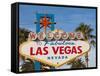 Welcome to Las Vegas Sign, Las Vegas, Nevada, United States of America, North America-Michael DeFreitas-Framed Stretched Canvas