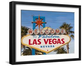 Welcome to Las Vegas Sign, Las Vegas, Nevada, United States of America, North America-Michael DeFreitas-Framed Photographic Print