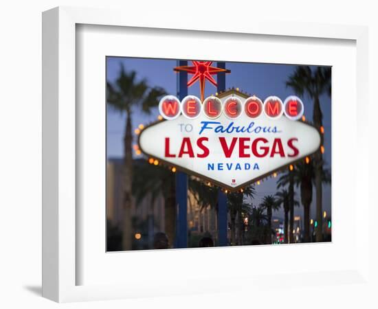 Welcome to Las Vegas Sign, Las Vegas, Nevada, United States of America, North America-Gavin Hellier-Framed Photographic Print