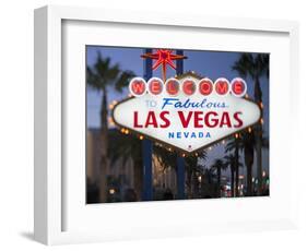 Welcome to Las Vegas Sign, Las Vegas, Nevada, United States of America, North America-Gavin Hellier-Framed Photographic Print