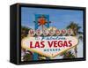 Welcome to Las Vegas Sign, Las Vegas, Nevada, United States of America, North America-Michael DeFreitas-Framed Stretched Canvas