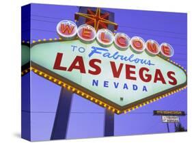 Welcome to Las Vegas Sign, Las Vegas, Nevada, USA-Gavin Hellier-Stretched Canvas