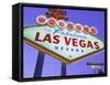 Welcome to Las Vegas Sign, Las Vegas, Nevada, USA-Gavin Hellier-Framed Stretched Canvas