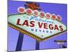 Welcome to Las Vegas Sign, Las Vegas, Nevada, USA-Gavin Hellier-Mounted Photographic Print