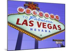 Welcome to Las Vegas Sign, Las Vegas, Nevada, USA-Gavin Hellier-Mounted Photographic Print