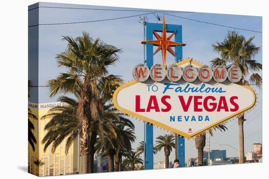 Welcome to Las Vegas Sign, Las Vegas, Nevada, USA-Michael DeFreitas-Stretched Canvas