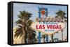 Welcome to Las Vegas Sign, Las Vegas, Nevada, USA-Michael DeFreitas-Framed Stretched Canvas