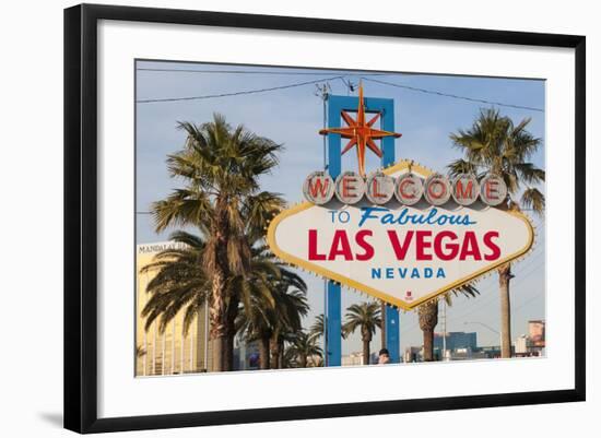 Welcome to Las Vegas Sign, Las Vegas, Nevada, USA-Michael DeFreitas-Framed Photographic Print