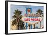 Welcome to Las Vegas Sign, Las Vegas, Nevada, USA-Michael DeFreitas-Framed Photographic Print