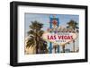 Welcome to Las Vegas Sign, Las Vegas, Nevada, USA-Michael DeFreitas-Framed Photographic Print