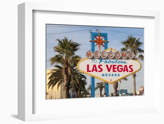 Welcome to Las Vegas Sign, Las Vegas, Nevada, USA-Michael DeFreitas-Framed Photographic Print