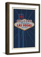 Welcome to Las Vegas Sign-Lantern Press-Framed Art Print