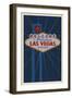 Welcome to Las Vegas Sign-Lantern Press-Framed Art Print