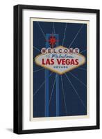 Welcome to Las Vegas Sign-Lantern Press-Framed Art Print