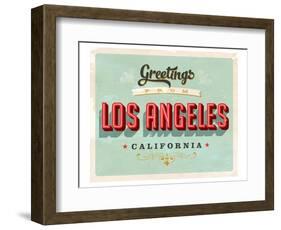 Welcome To Los Angeles-null-Framed Art Print