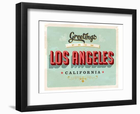 Welcome To Los Angeles-null-Framed Art Print