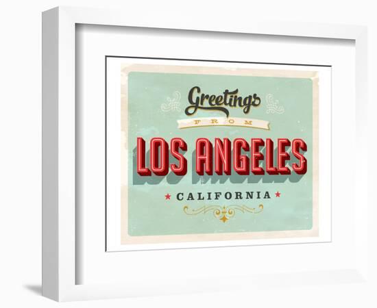 Welcome To Los Angeles-null-Framed Art Print