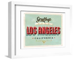 Welcome To Los Angeles-null-Framed Art Print