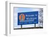 Welcome to Michigan Sign-Paul Souders-Framed Photographic Print