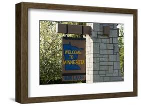 Welcome to Minnesota Sign-Paul Souders-Framed Photographic Print