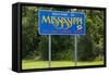 Welcome to Mississippi Sign-Paul Souders-Framed Stretched Canvas