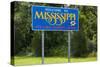 Welcome to Mississippi Sign-Paul Souders-Stretched Canvas