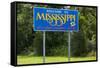 Welcome to Mississippi Sign-Paul Souders-Framed Stretched Canvas