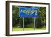 Welcome to Mississippi Sign-Paul Souders-Framed Photographic Print