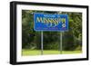 Welcome to Mississippi Sign-Paul Souders-Framed Photographic Print