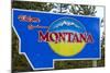 Welcome to Montana Sign-Paul Souders-Mounted Photographic Print