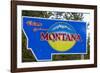 Welcome to Montana Sign-Paul Souders-Framed Photographic Print