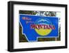 Welcome to Montana Sign-Paul Souders-Framed Photographic Print