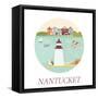 Welcome to Nantucket-danceyourlife-Framed Stretched Canvas