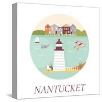 Welcome to Nantucket-danceyourlife-Stretched Canvas