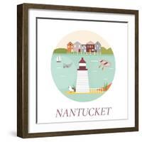 Welcome to Nantucket-danceyourlife-Framed Art Print