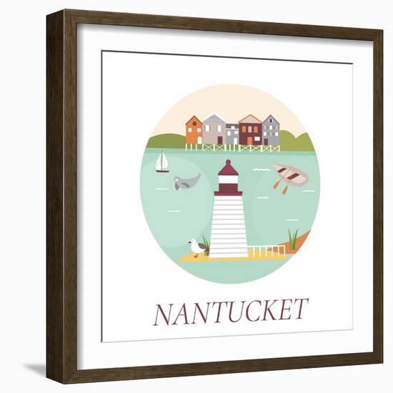 Welcome to Nantucket-danceyourlife-Framed Art Print