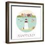 Welcome to Nantucket-danceyourlife-Framed Art Print