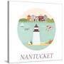 Welcome to Nantucket-danceyourlife-Stretched Canvas