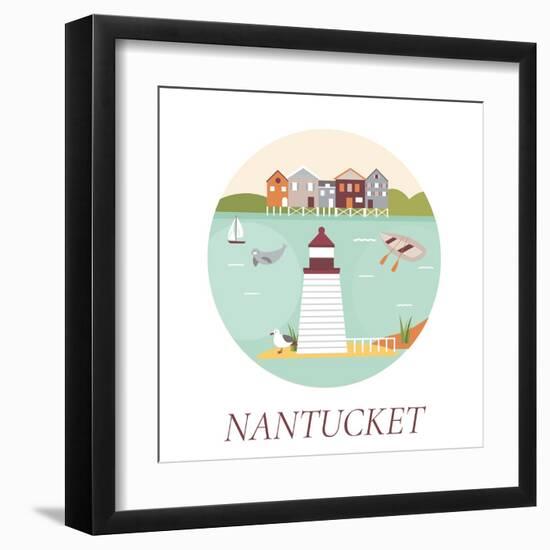 Welcome to Nantucket-danceyourlife-Framed Art Print