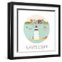 Welcome to Nantucket-danceyourlife-Framed Art Print