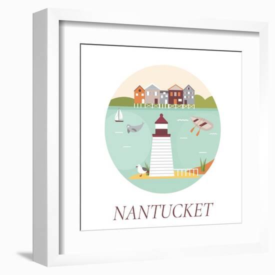 Welcome to Nantucket-danceyourlife-Framed Art Print